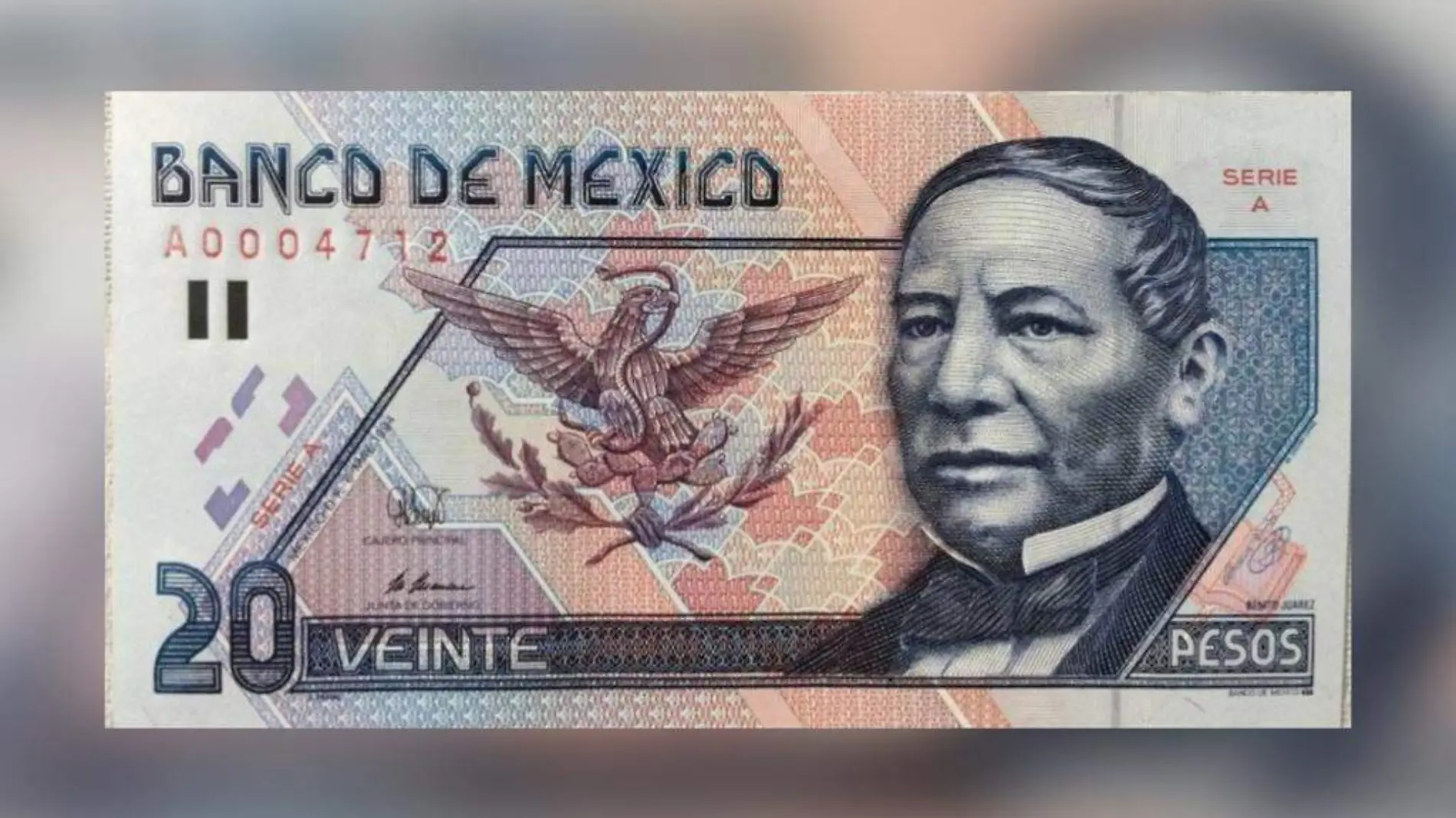 Billete de 20 conmemoratio Banco de México